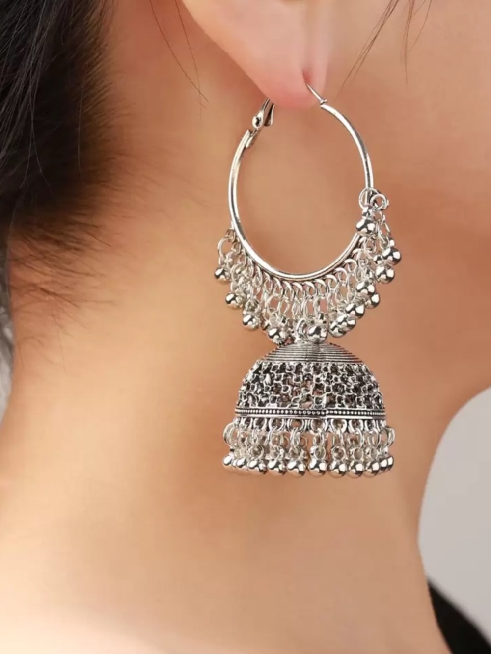 Hoops Jhumka Hoop Earrings